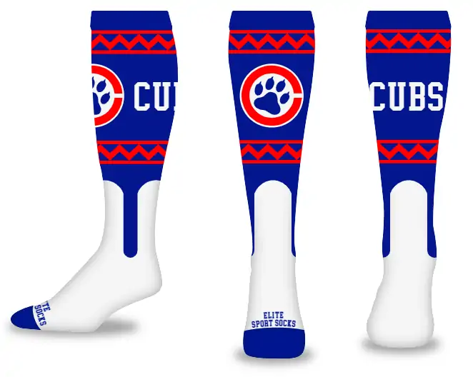 Custom 2-in-1 - Knee-high - Zig Zag Style Socks