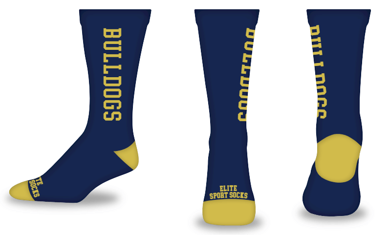 Custom Text - Crew - Blank Slate Style Socks