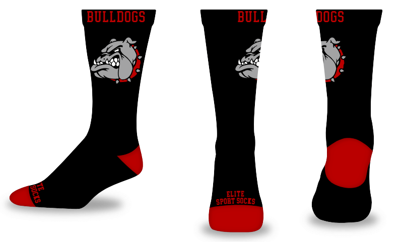 Custom Logo & Text - Crew - Blank Slate Style Socks