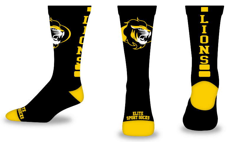 Custom Logo & Text - Crew - Elite Style Socks