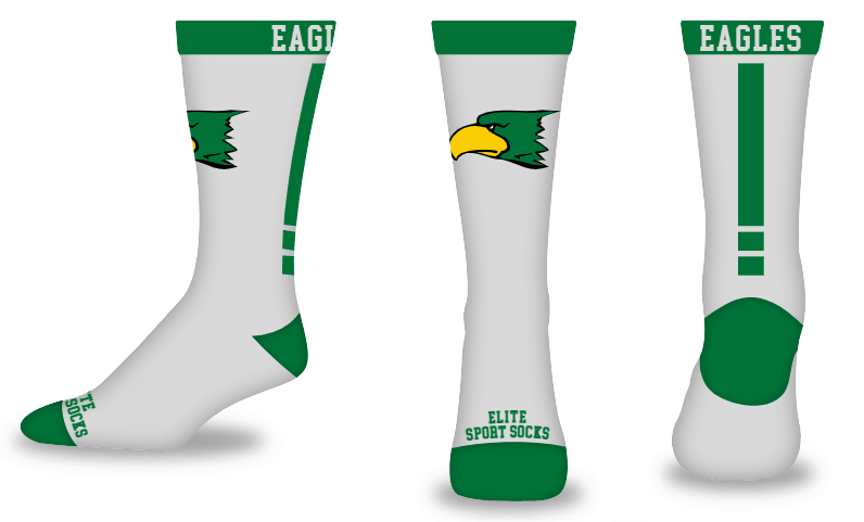 Custom Logo & Text - Crew - Topline Style Socks