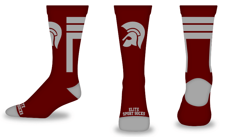 Custom Logo - Crew - Stripes Style Socks