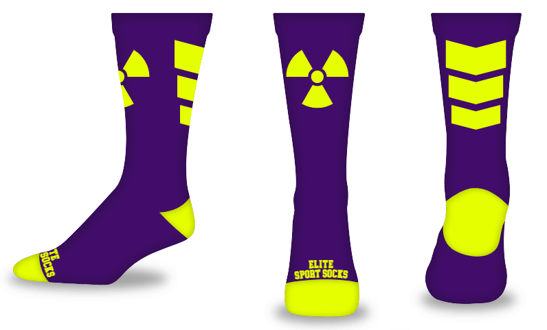 Custom Logo - Crew - Chevron Style Socks