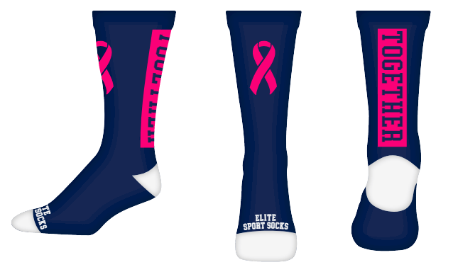 Awareness - Crew - Wide Stripe Style Socks