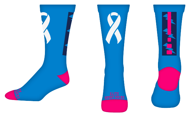Awareness - Crew - Bolt Style Socks