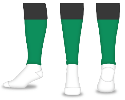 Euro Fold-Over Striped - Calf-sleeve - Pattern #1 Style Socks