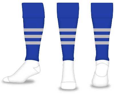 Euro Fold-Over Striped - Calf-sleeve - Pattern #4 Style Socks