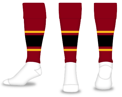 Euro Fold-Over Striped - Calf-sleeve - Pattern #7 Style Socks