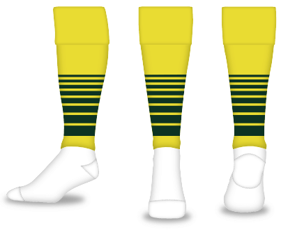 Euro Fold-Over Striped - Calf-sleeve - Pattern #8 Style Socks